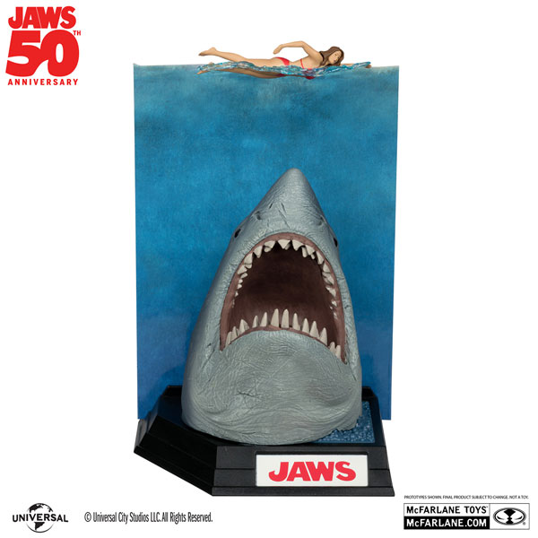 ささりゅう　Jaws B.B.N サメフィン AmiAmi [Character & Hobby Shop] | Movie Maniacs 6 Inch Posed