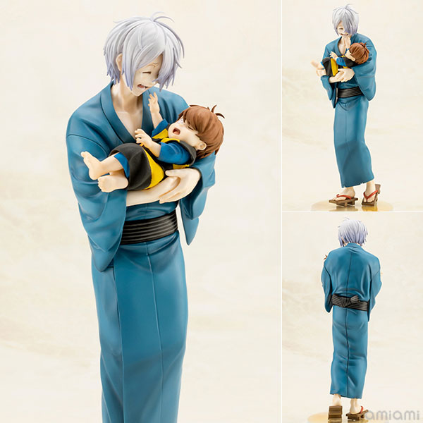 Kotobukiya Movie "The Birth of Kitaro: Mystery of GeGeGe" Kitaro's Father & Baby Kitaro Complete Figure image 1