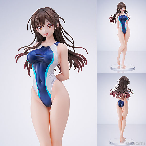 AMAKUNI Rent-A-Girlfriend Chizuru Mizuhara Light Blue Line Competition Swimsuit Ver. 1/7 Complete Figure รูปภาพ 1
