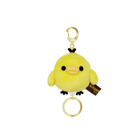 TCP Rilakkuma MofuMofu Mascot w/Reel 2 Kiiroitori รูปภาพ 1