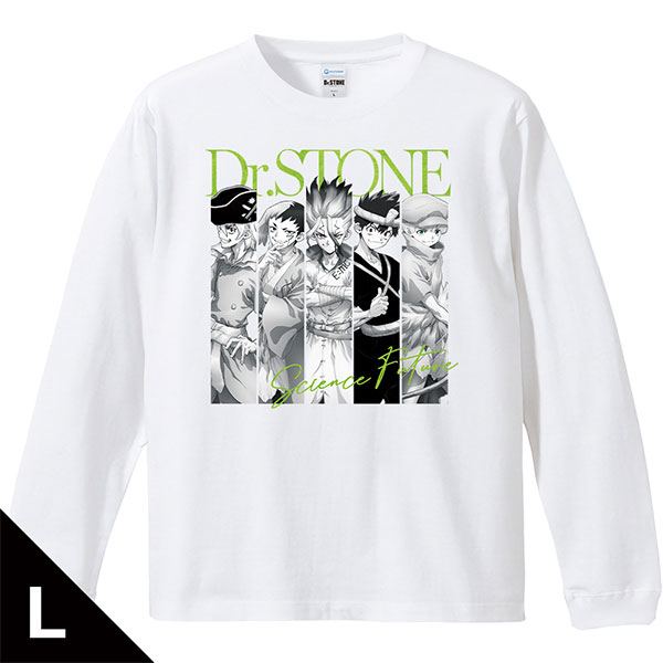 Dr.STONE TeNQコラボ 千空 ゼノ Tシャツ 師弟 インディゴ L AmiAmi [Character & Hobby Shop] | Dr. STONE Ribbed Long Sleeve T