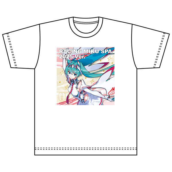 Hatsune Miku Racing Ver. SPA 2025 Cheerful Ver. T-shirt (XL Size)