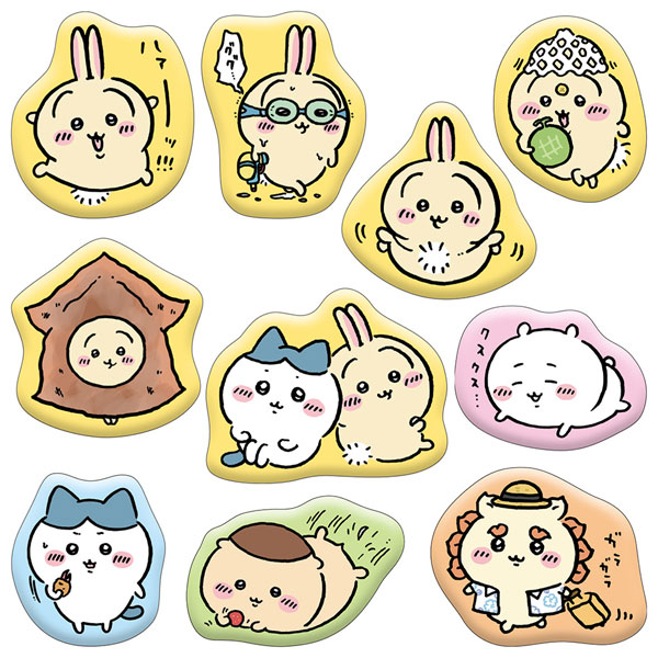 ちいページ ちいかわ チェックペンセット みどりシート ちいかわ＆ハチワレ