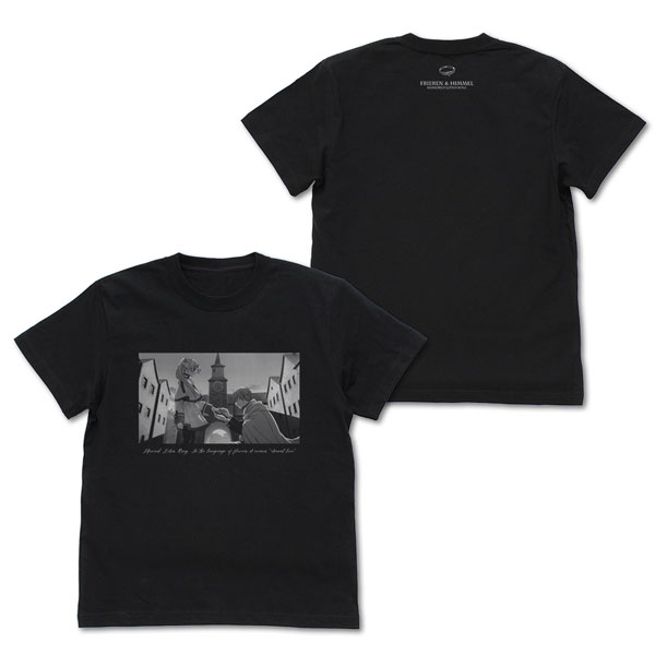 Frieren: Beyond Journey's End Frieren & Himmel "Mirrored Lotus Ring" T-shirt /BLACK-S