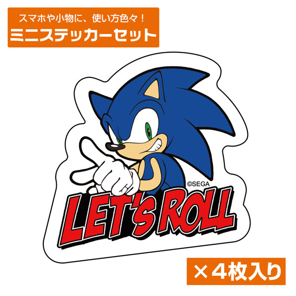 COSPA Sonic the Hedgehog Sonic the Hedgehog Sonic Mini Sticker Set รูปภาพ 1