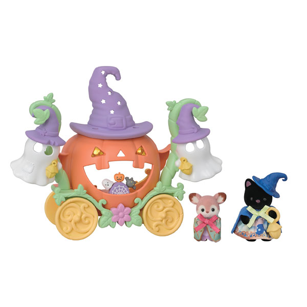 Sylvanian Families Halloween Ghosts and The Pumpkin Carriage Set
