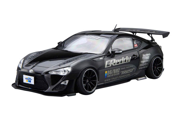 Aoshima The Tuned Car No.2 1/24 ZN6 TOYOTA 86 '12 GREDDY&ROCKET BUNNY VOLK RACING Ver. (Toyota) Plastic Model image 1