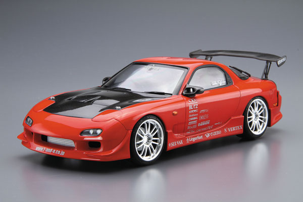 The Tuned Car No.9 1/24 VERTEX FD3S RX-7 '99 (Mazda) Plastic Model