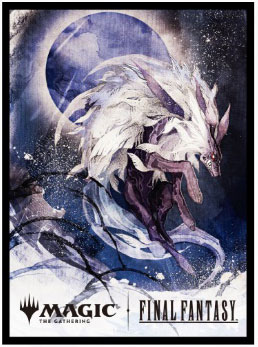 Magic: The Gathering - Final Fantasy Players Card Sleeve MFS-62 Woodblock Print Borderless Edition Summon: Fenrir