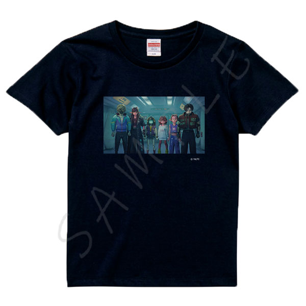 アニメ『銀河特急 ミルキー☆サブウェイ』Tシャツ B(集合) ブラック XLサイズ[シンクイノベーション]《発売済・在庫品》