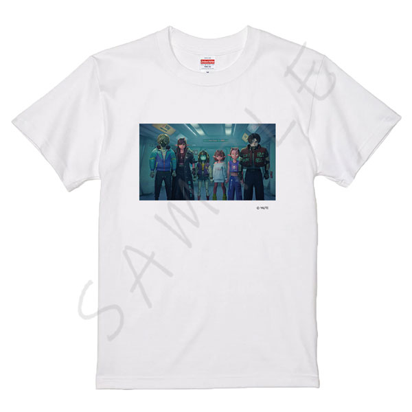 アニメ『銀河特急 ミルキー サブウェイ』Tシャツ B(集合) ホワイト XLサイズ