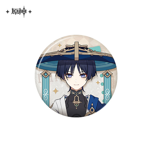 miHoYo Genshin Impact Shi Guang Ying Xia Series Tin Badge Wanderer รูปภาพ 1
