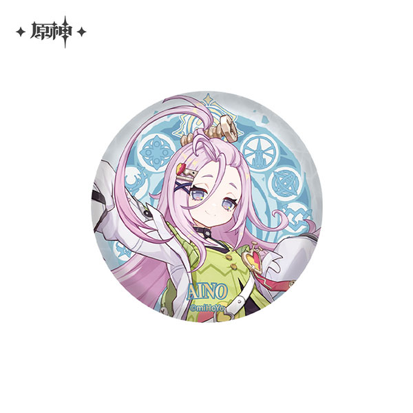 miHoYo Genshin Impact Character Tin Badge Nod-Krai Aino รูปภาพ 1
