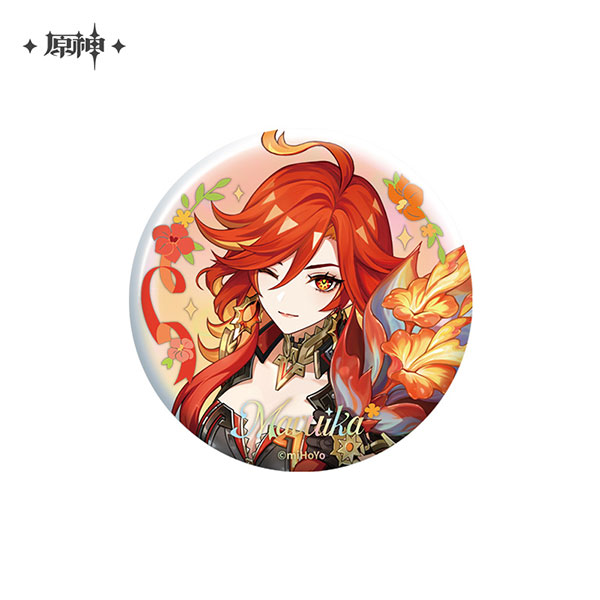 miHoYo Genshin Impact 5th Anniversary Series Tin Badge Mavuika รูปภาพ 1