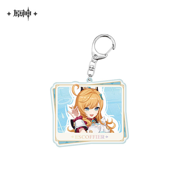 miHoYo Genshin Impact Character PV Series Acrylic Strap Escoffier รูปภาพ 1
