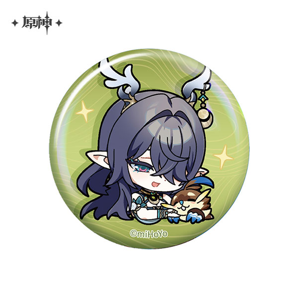 miHoYo Genshin Impact Chibi Stamp Series Tin Badge Nod-Krai Lauma รูปภาพ 1