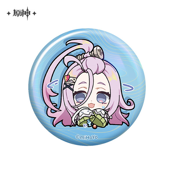 miHoYo Genshin Impact Chibi Stamp Series Tin Badge Nod-Krai Aino รูปภาพ 1