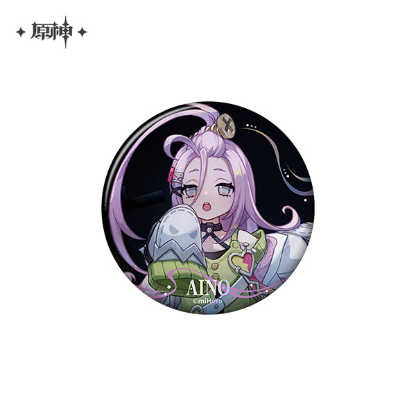 miHoYo Genshin Impact Song of the Welkin Moon Series Tin Badge Aino รูปภาพ 1
