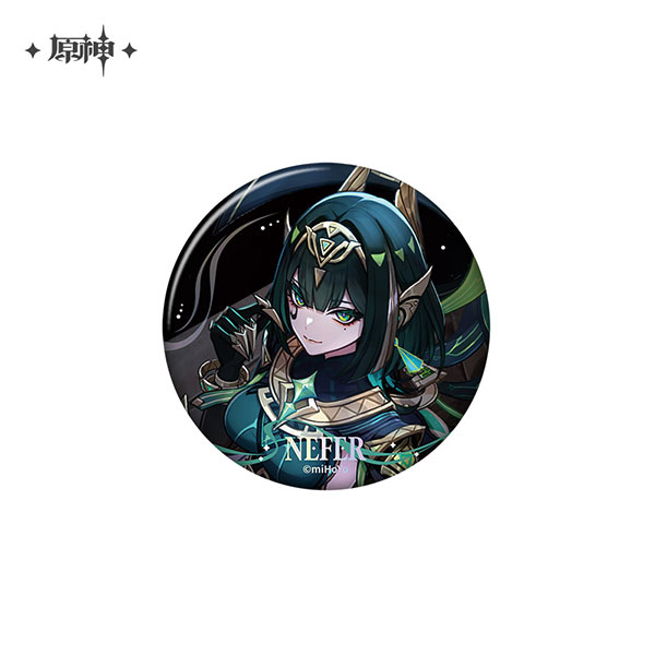 miHoYo Genshin Impact Song of the Welkin Moon Series Tin Badge Nefer รูปภาพ 1