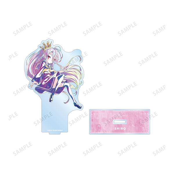 (s)ﾉｰｹﾞｰﾑ･ﾉｰﾗｲﾌ 白 Ani-Art 第2弾 BIGｱｸﾘﾙｽﾀﾝﾄﾞ