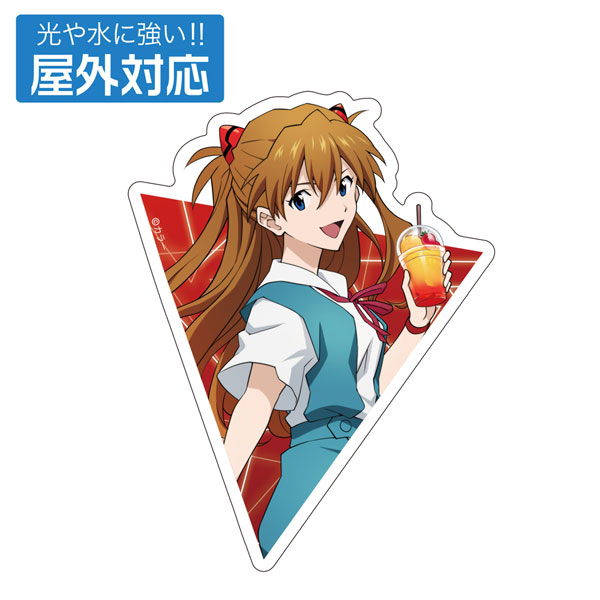 EVANGELION New Illustration Asuka Langley Shikinami Outdoor Compatible Sticker School Uniform Ver.