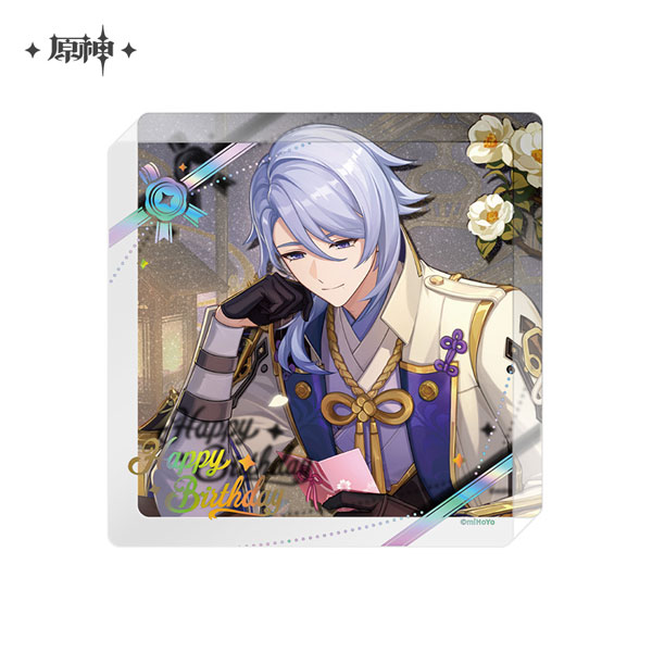 miHoYo Genshin Impact "Destined Day" Chara Thick Acrylic Coaster Kamisato Ayato (2025) รูปภาพ 1