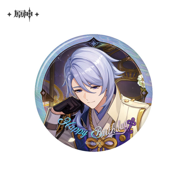 miHoYo Genshin Impact "Destined Day" Chara Tin Badge Kamisato Ayato (2025) hình ảnh 1