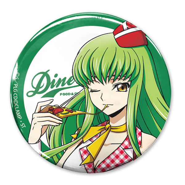 COSPA Code Geass: Lelouch of the Rebellion New Illustration C.C. 65mm Tin Badge American Diner Ver. hình ảnh 1