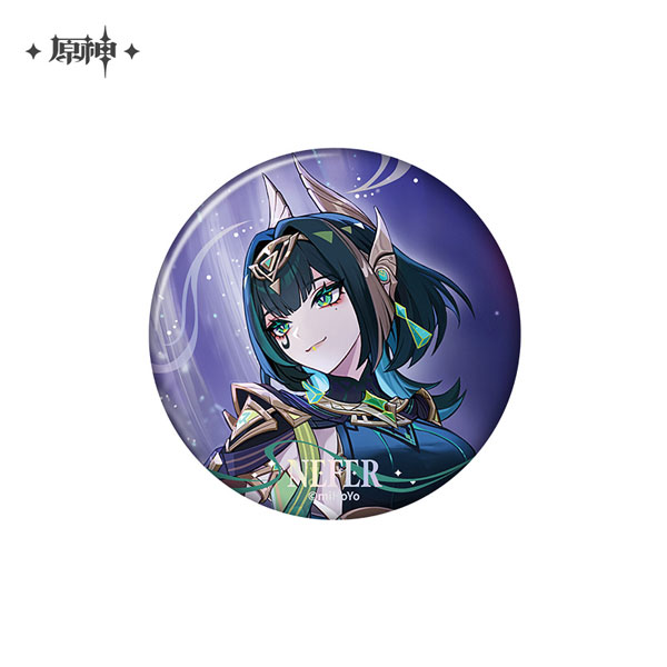 miHoYo Genshin Impact Chara Tin Badge Nefer A Type รูปภาพ 1