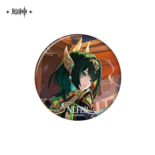 miHoYo Genshin Impact Chara Tin Badge Nefer B Type รูปภาพ 1