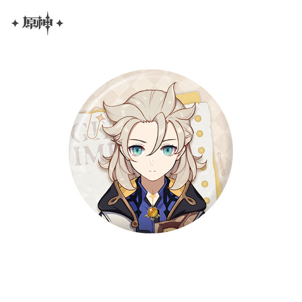 miHoYo Genshin Impact Shi Guang Ying Xia Series Tin Badge Albedo รูปภาพ 1