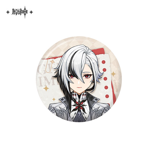 miHoYo Genshin Impact Shi Guang Ying Xia Series Tin Badge Arlecchino hình ảnh 1