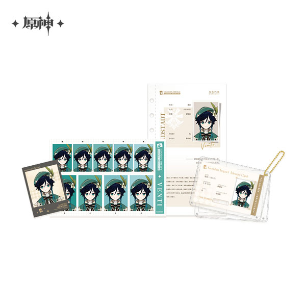 miHoYo Genshin Impact Shi Guang Ying Xia Series Archive Set Venti รูปภาพ 1