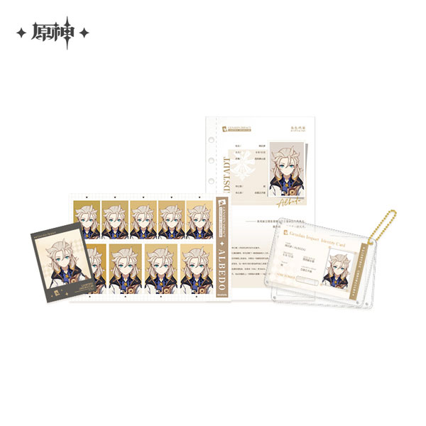 miHoYo Genshin Impact Shi Guang Ying Xia Series Archive Set Albedo รูปภาพ 1