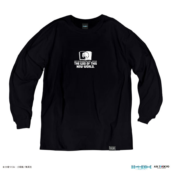 "Death Note" Vol.1 Scene Illustration Long Sleeve T-shirt 1 (Light Yagami) Black M