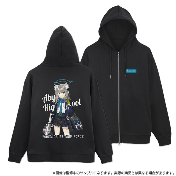 COSPA COSPA DEPOT Exclusive "Blue Archive" Shiroko Embroidery Zip Hoodie /BLACK-M hình ảnh 1