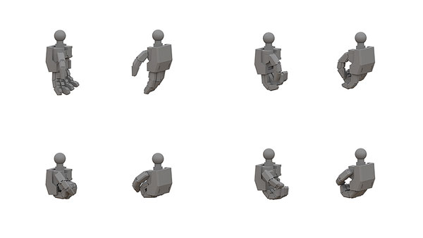 Good Smile Company MODEROID T Hand Parts Set (S) from Titanomachia SIDE:CE