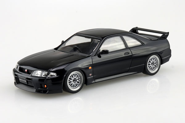 RakuPla Snap Kit No.21CU-BK Nissan R33 Skyline GT-R Custom Wheel (Black) Plastic Model