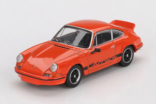 MINI GT 1/64 Porsche 911 Carrera RS 2.7 Tangerine/Black Livery (Right-hand Steering) รูปภาพ 1