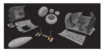 Eduard パーツセット AmiAmi [Character & Hobby Shop] | 1/48 P-40N Essential Parts Set