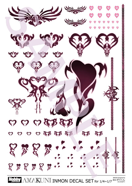 INMON Decals Set vol.1 For 1/4 - 1/7 Scale
