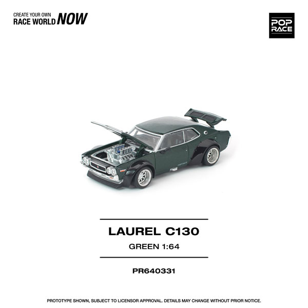 POP RACE 1/64 LAUREL C130 GREEN