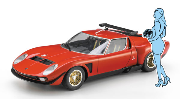 AmiAmi [Character & Hobby Shop] | 1/24 Lamborghini Jota SVR w/Girl