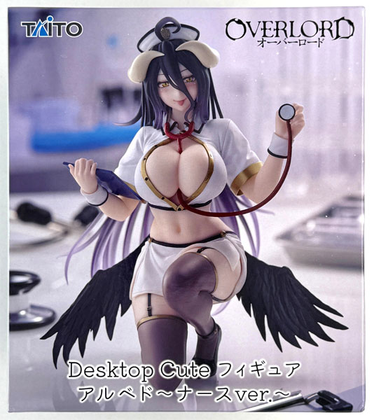 Overlord Desktop Cute Figure Albedo -Nurse ver.- (Game-prize)