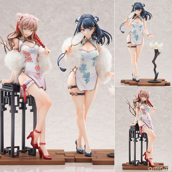 APEX GRIDMAN UNIVERSE Rikka Takarada & Yume Minami Set Chinese Dress Ver. 1/7 Complete Figure รูปภาพ 1