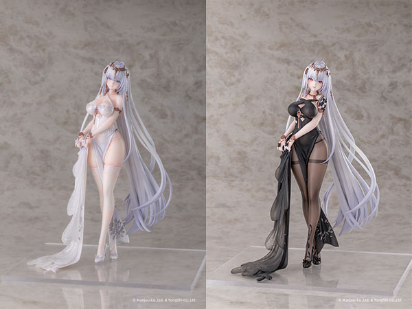 AniGame ｱｽﾞｰﾙﾚｰﾝ ｴﾑﾃﾞﾝ 水月のﾘﾁｪﾙｶｰﾚVer. 1/6ｽｹｰﾙ塗装済完成品ﾌｨｷﾞｭｱ(白&黒 2体ｾｯﾄ