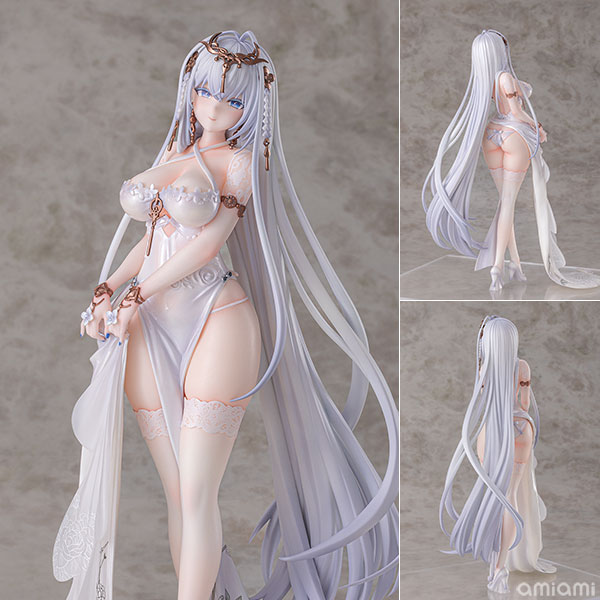 AniGame ｱｽﾞｰﾙﾚｰﾝ ｴﾑﾃﾞﾝ 水月のﾘﾁｪﾙｶｰﾚVer. 1/6ｽｹｰﾙ塗装済完成品ﾌｨｷﾞｭｱ(白)