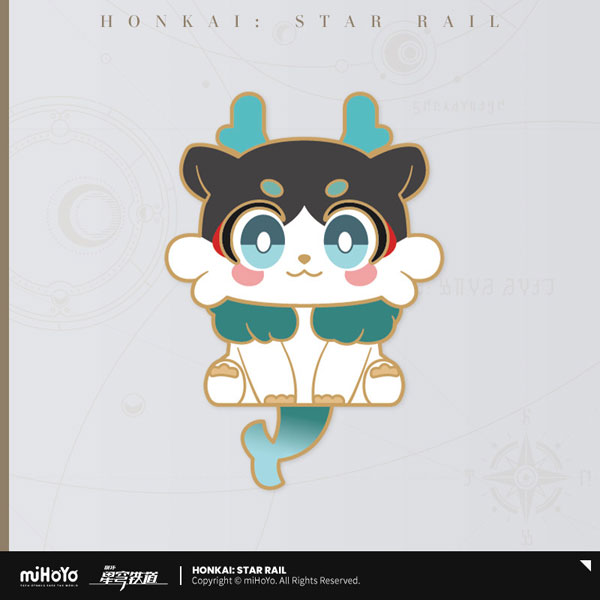 miHoYo Honkai: Star Rail Awooo Series Chimera Metal Badge Toasty Dragon รูปภาพ 1