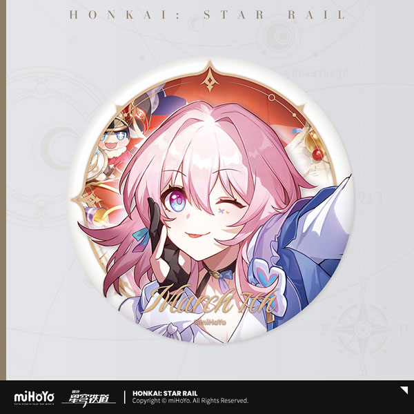 miHoYo Honkai: Star Rail Seikai Keiga Series Tin Badge March 7th B Type รูปภาพ 1
