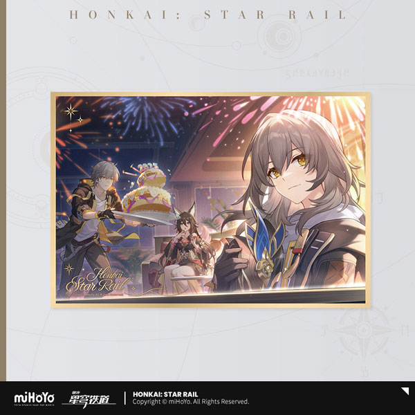 miHoYo Honkai: Star Rail Seikai Keiga Series PET Shikishi Ginki wa Mirai e Tsuzuku, Soshite Ressha wa Eien no Ie รูปภาพ 1